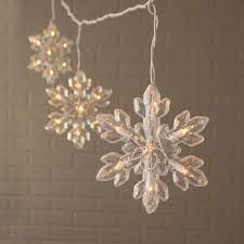 outdoor string lights snowflake string
