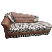 modern brown one arm wooden sofa for home