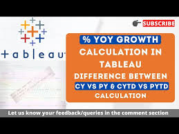 yoy growth calculation in tableau