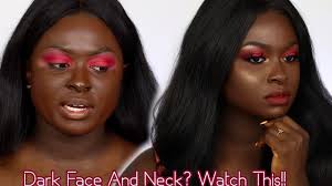 match your face and neck shade to chest