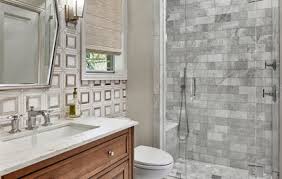 bathrooms with a low curb shower