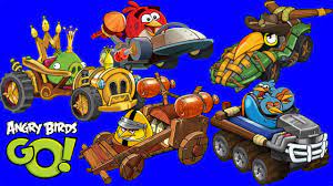 Angry Birds Go ALL 12 BIRDS & PIGS KARTS Characters Gameplay Review