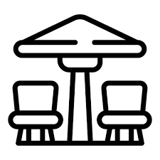 Patio Furniture Icon Outline Style