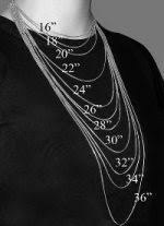 Womens Necklace Size Chart Necklace Length Guide Necklace