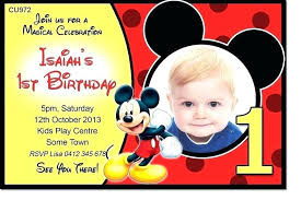 Mickey Mouse Template Invitation Highendflavors Co