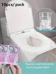 10pcs Set Disposable Toilet Seat Covers