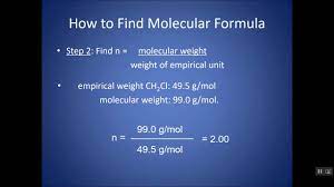 empirical formula and molar m