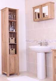 Mobel Oak Wall Mounted Bathroom Cabinet