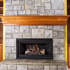 Gas Fireplace On An Interior Wall