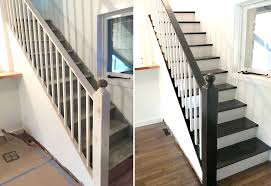 How To Paint A Staircase Black White
