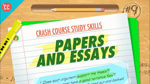 Let your interest guide you. Papers Essays Crash Course Study Skills 9 Youtube