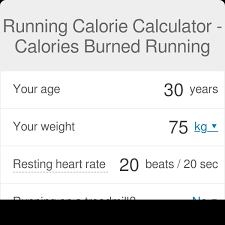 Running Calorie Calculator Calories Burned On Treadmill Omni