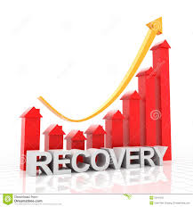 Real Estate Recovery Chart 3d Render Stock Illustration