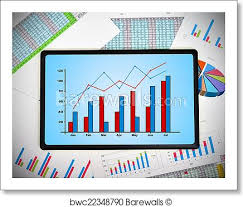 Touch Pad With Chart Art Print Poster