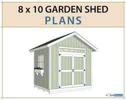 8x10 Garden Shed Plans And Build Guide