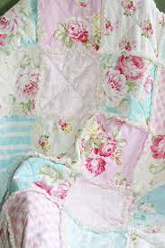 crib rag quilt baby girl crib bedding