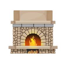 Open Hearth Vector Fireplace Made