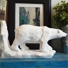 The display shows a large polar bear standing behind another large polar that is on all fours. Polar Bears Decorations Creative European Nordic Quebec Home Decor Study Decor 3d Sculpture Carving Crafts Canadian Style Bear Blanket Bear Jewelrycraft Cow Aliexpress