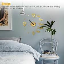 Modern Diy Large Wall Clock Kit 3d
