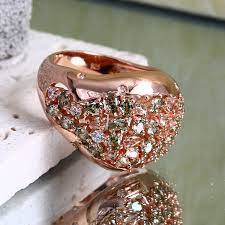 rose gold plated factory whole cz