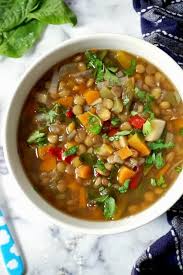 slow cooker lentil soup with vegetables