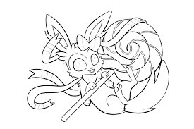 This is cute chibi coloring pages image. Yasminesaurus Chibi Cute Pokemon Coloring Pages
