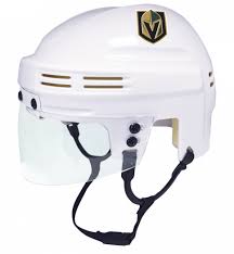 In 2017, the vegas golden knights became the first major pro sports team based in the city, and they lived up to the hype. Nhl Vegas Golden Knights Helmet White Nhl Mini 6 X 5