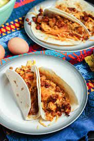 chorizo and potato breakfast tacos