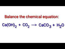Equation Ca Oh 2 Co2 Caco3 H2o