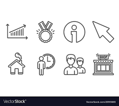 Honor Chart And Waiting Icons Couple Mouse Vector Image On Vectorstock