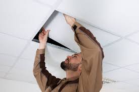 how to install ceiling tiles without