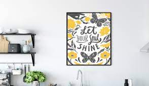 14 Inspirational Wall Art Quotes To