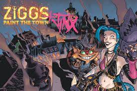 Jinx and Ziggs get together in the 'Paint the Town' comic - The Rift Herald