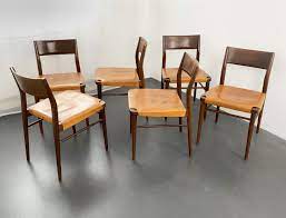set of 6 dining chairs by georg leowald
