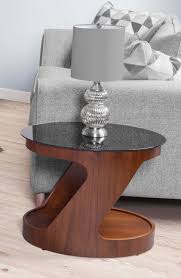 Modern Z Shape Oval Coffee Table