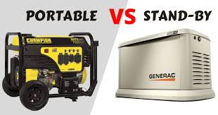 portable vs standby home generators