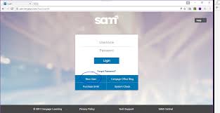 You must have your username and password to login. Sam Cengage Phone Number
