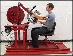 eccentric arm cycle ergometer as the