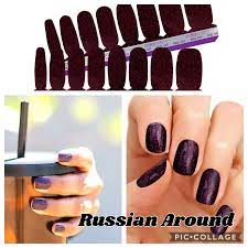 This is russian around from color street, a gorgeous deep red glitter manicure you can diy at home in minutes with no mess and no dry time. Russian Around Color Street Color Street Nails Color Street Russian Around Color Street
