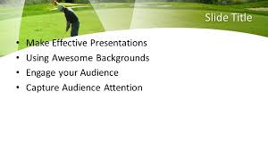 Free Golf Training Powerpoint Template Free Powerpoint