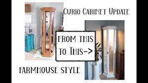 diy project updating a curio cabinet to