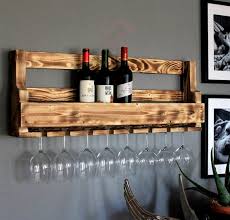 Wooden Wine Rack For The Wall With