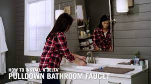 delta pulldown bathroom faucet