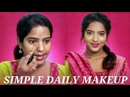 daily makeup look tamil
