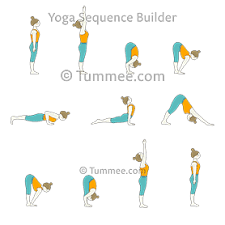 This is for a set of 8 yoga postures rubber stamps at 3/4 round size and mounted on wood plugs. Sun Salutation A Surya Namaskar A Sanskrit Tummee Com