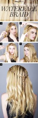 This hairstyle is great for a. How To Create A Khaleesi Worthy Waterfall Braid Waterfall Braid Hairstyle Hair Styles Waterfall Hairstyle