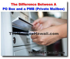 po box and a pmb private mailbox