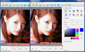 amazing photo makeup editor allows you to fix the makeup after a photo shoot