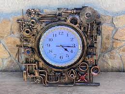 Steampunk Clock Steampunk Wall Clock