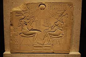 Akhenaten and the Royal Family Blessed by Aten (Illustration) - World History Encyclopedia